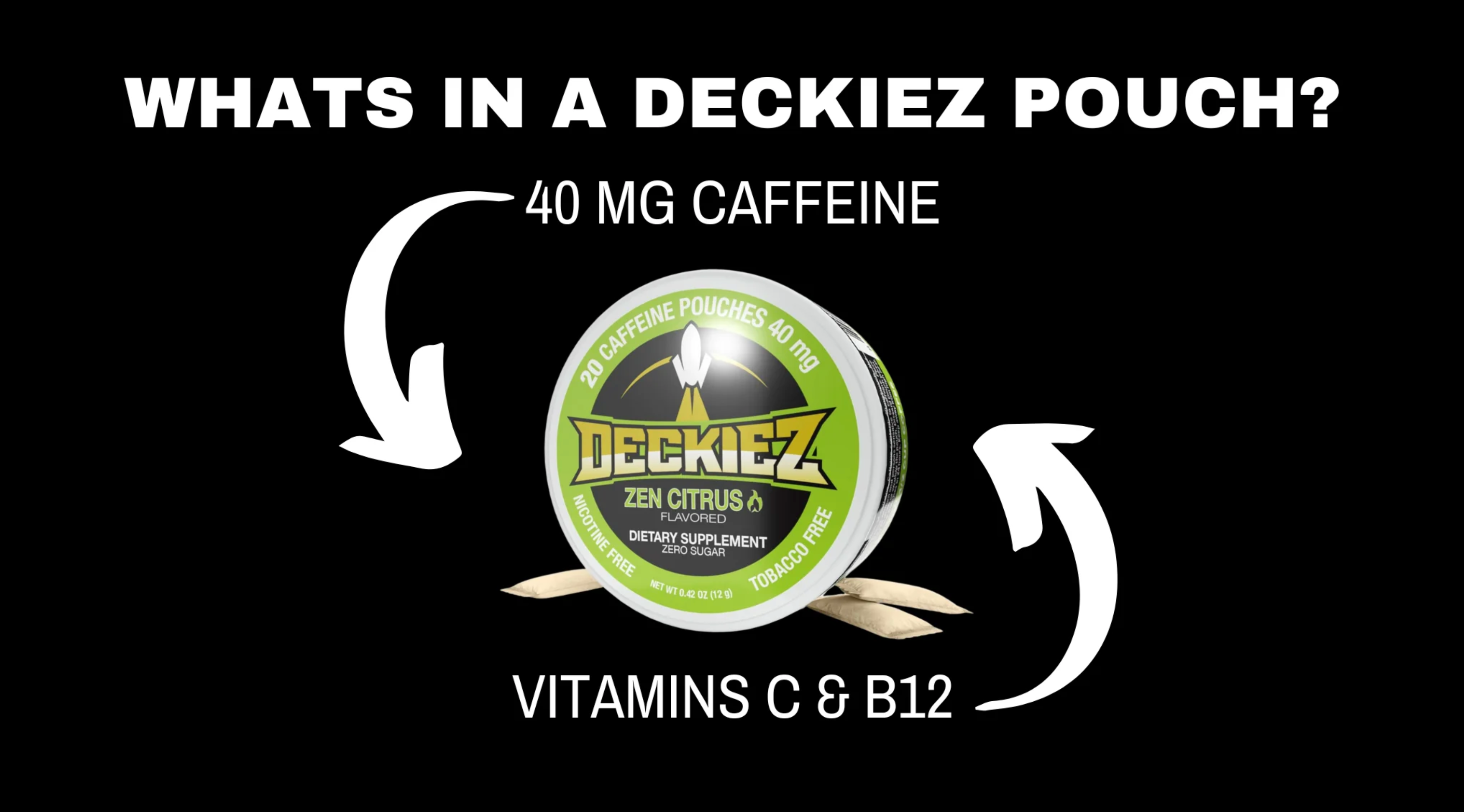 Deckiez Berry Blitz Flavored Caffeine Pouches - Lip Pillow Inc.