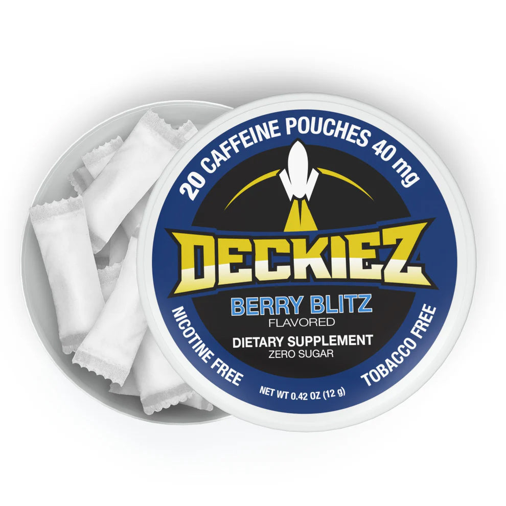 Deckiez Berry Blitz Flavored Caffeine Pouches - Lip Pillow Inc.