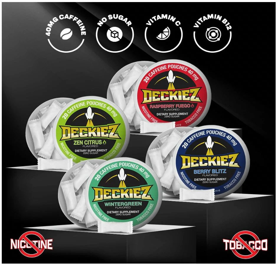 Deckiez Party Pack Flavoured Caffeine Pouches - Lip Pillow Inc.